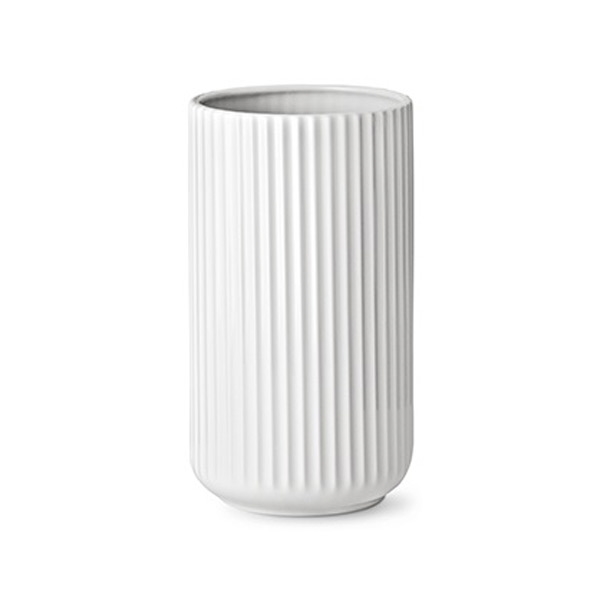 Lyngby Vase - 25 cm - hvid porcelæn 