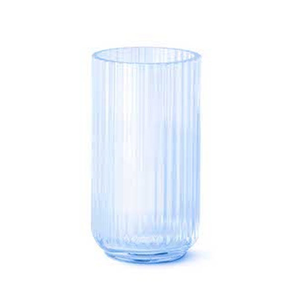 Lyngby Vase 20 cm - LyseblÃ¥ glas