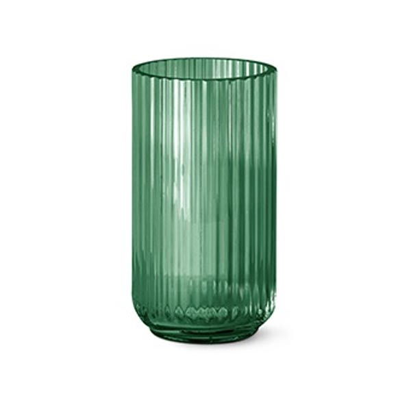 Lyngby Vase 20 cm - GrÃ¸n glas