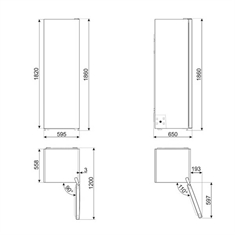 Smeg FF18EN2HX Skabsfryser