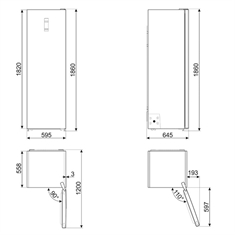 Smeg FS18EV2HX Køleskab